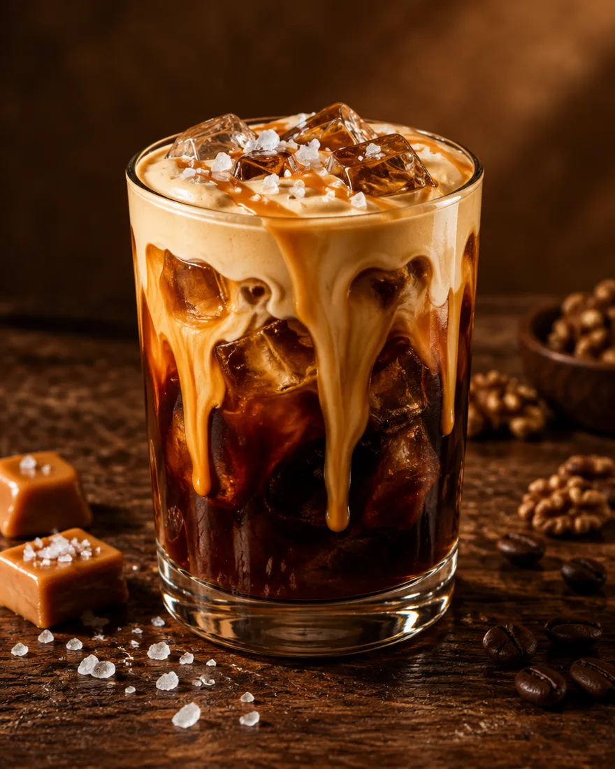 Cold brew caramel salé